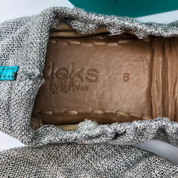 TIEKS by Gavrieli Silver Lake Vegan Ballet Flats 6 Retired - Picture 4 of 10